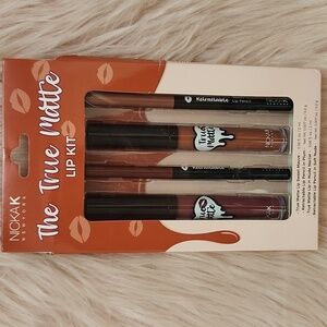 Brand New NICKA K TRUE MATTE LIP KIT-4CT